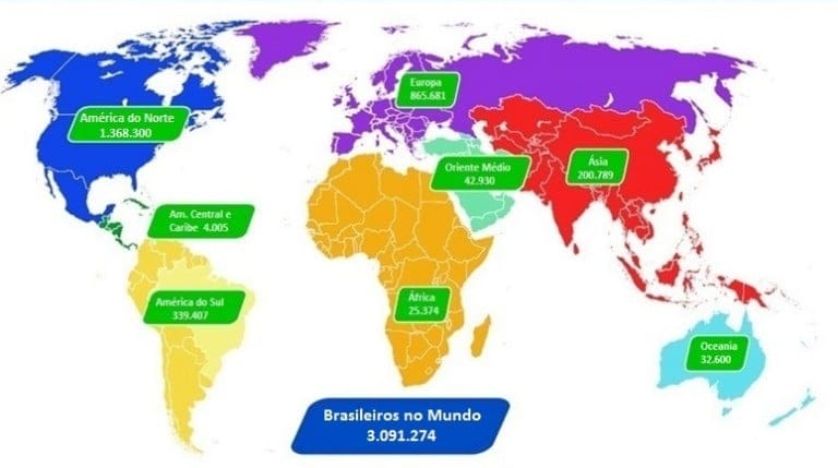 Brasileiros residentes no exterior Blog da Central das