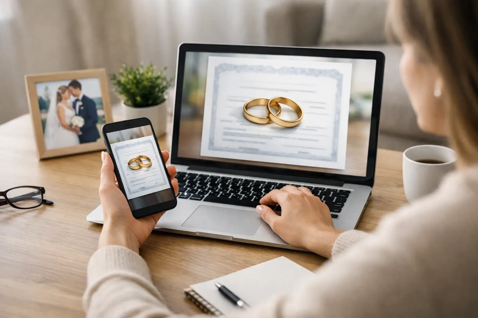 Como obter segunda via de casamento sem sair de casa